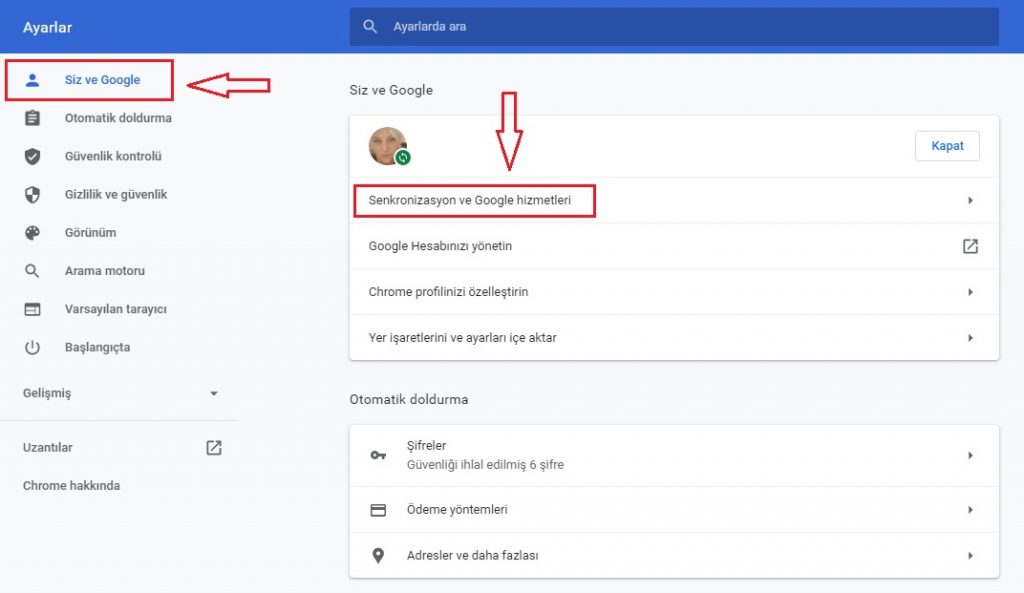Google Chrome Adres Çubuğu Arama Önerileri 