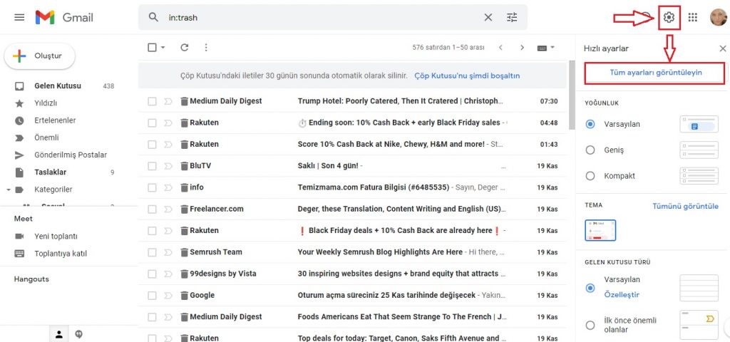 Gmail E-Postalar Nasıl Silinir